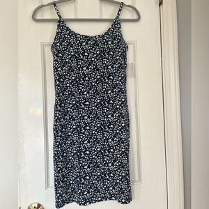 Old Navy fitted rib-knit cami mini dress, NWT, navy blue, medium